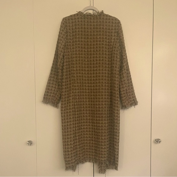 House of Harlow 1960 Knit Shimmer Tweed Pattern Long Duster - Picture 3 of 9